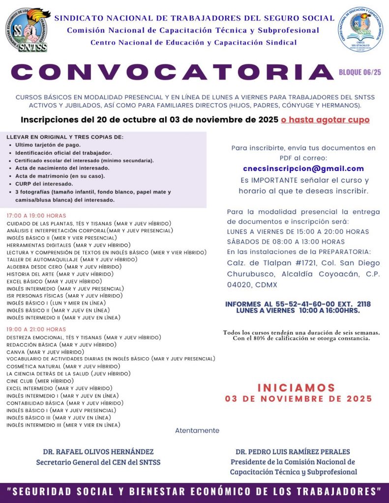 565227487_122149073774420508_3071352126724847082_n-791x1024 Convocatoria Preparatoria Abierta y Cursos Básicos